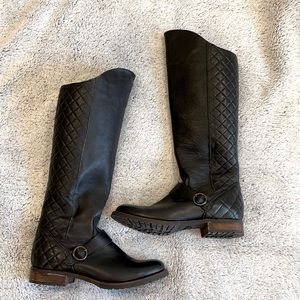Black riding boots